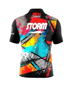 Alternative view of Storm Shattered Spectrum Quick Ship CoolWick Sash Zip Bowling Jersey