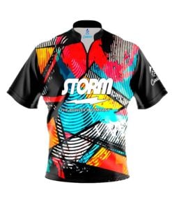 Storm Shattered Spectrum Quick Ship CoolWick Sash Zip Bowling Jersey
