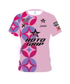Stefanie Johnson Roto Grip Pink Diamond Girl CoolWick Bowling Jersey