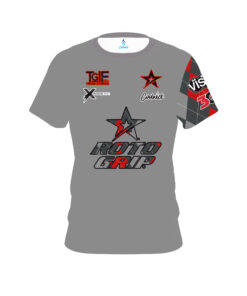 Stefanie Johnson Roto Grip Red Black Argyle Plaid CoolWick Bowling Jersey