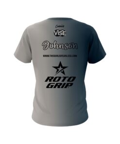 Alternative view of Stefanie Johnson Roto Grip Fade To Gray CoolWick Bowling Jersey