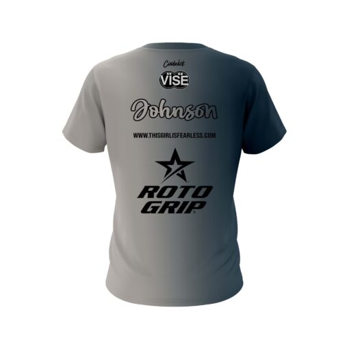 Stefanie Johnson Roto Grip Fade To Gray CoolWick Bowling Jersey - Image 2