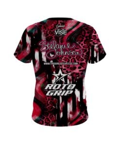 Alternative view of Stefanie Johnson Roto Grip Leopard Love CoolWick Bowling Jersey
