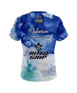 Alternative view of Stefanie Johnson Roto Grip Ocean Granite CoolWick Bowling Jersey