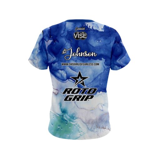 Stefanie Johnson Roto Grip Ocean Granite CoolWick Bowling Jersey - Image 2