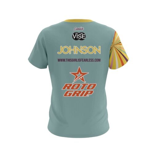 Stefanie Johnson Roto Grip Swirls CoolWick Bowling Jersey - Image 2