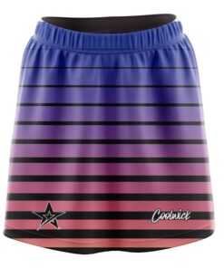Stefanie Johnson Roto Grip Sunset Stripes CoolWick Bowling Skort