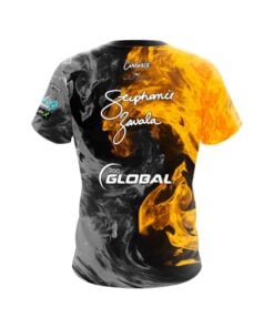 Alternative view of 900 Global Stephanie Zavala Gold Fire CoolWick Bowling Jersey