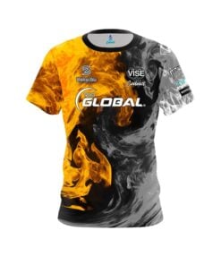900 Global Stephanie Zavala Gold Fire CoolWick Bowling Jersey