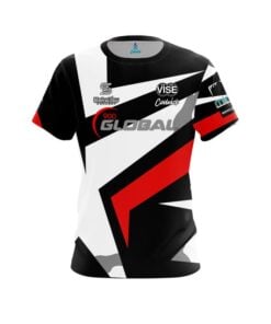 900 Global Stephanie Zavala Red Black White CoolWick Bowling Jersey