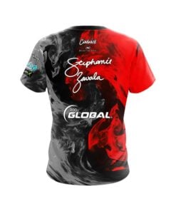 Alternative view of 900 Global Stephanie Zavala Red Fire CoolWick Bowling Jersey
