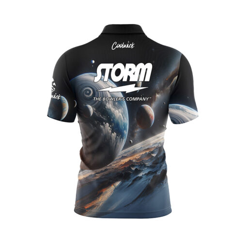 Storm Artificial Quick Ship CoolWick Sash Zip Bowling Jersey - Image 2