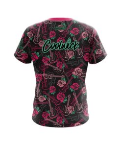 Alternative view of Brandy Adams Guitars and Roses CoolWick Bowling Jersey