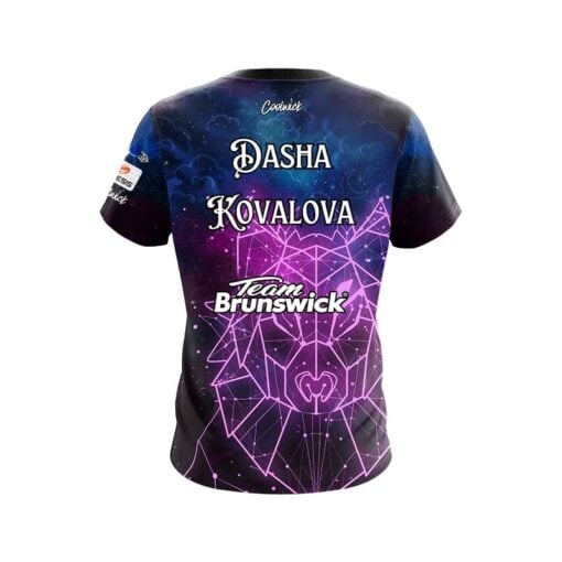 Brunswick Dasha Kovalova Deer Wolf CoolWick Bowling Jersey - Image 2