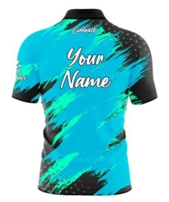 Alternative view of CoolWick Elite Aqua Maverick Sash Zip Jersey