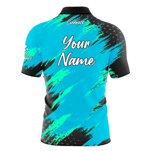 CoolWick Elite Aqua Maverick Sash Zip Jersey - Image 2