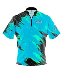 CoolWick Elite Aqua Maverick Sash Zip Jersey