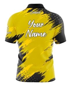 Alternative view of CoolWick Elite Yellow Maverick Sash Zip Jersey