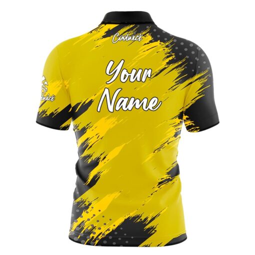 CoolWick Elite Yellow Maverick Sash Zip Jersey - Image 2