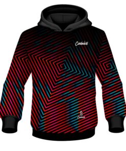 CoolWick Elite Red Teal Fixation Hoodie