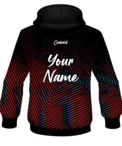 Alternative view of CoolWick Elite Red Teal Fixation Hoodie
