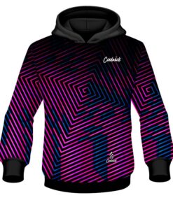 CoolWick Elite Pink Blue Fixation Hoodie