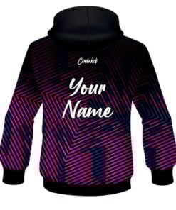 Alternative view of CoolWick Elite Pink Blue Fixation Hoodie