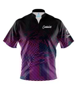 CoolWick Elite Pink Blue Fixation Sash Zip Jersey