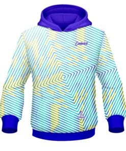 CoolWick Elite White Yellow Blue Fixation Hoodie