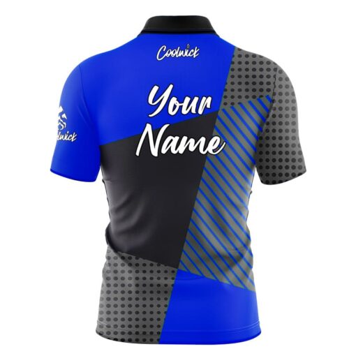 CoolWick Elite Blue Coal Complexity Sash Zip Jersey - Image 2
