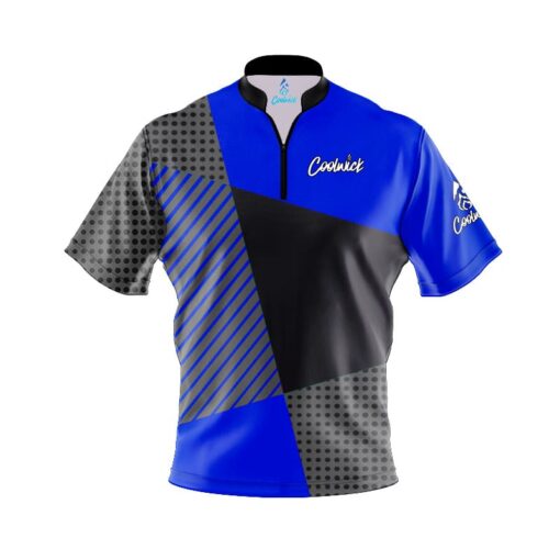 CoolWick Elite Blue Coal Complexity Sash Zip Jersey