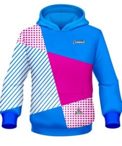 CoolWick Elite Pink Blue Complexity Hoodie