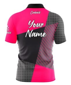 Alternative view of CoolWick Elite Pink Complexity Sash Zip Jersey