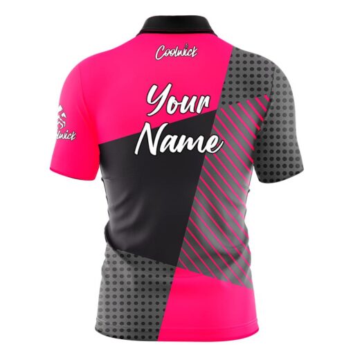 CoolWick Elite Pink Complexity Sash Zip Jersey - Image 2