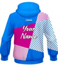 Alternative view of CoolWick Elite Pink Blue Complexity Hoodie