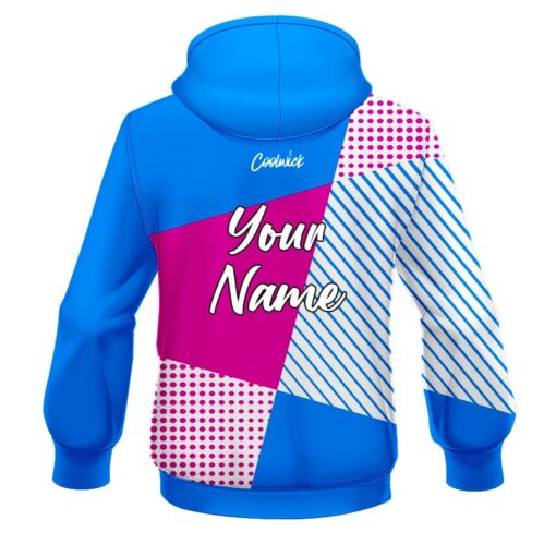 CoolWick Elite Pink Blue Complexity Hoodie - Image 2