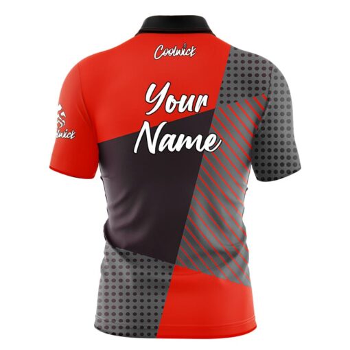 CoolWick Elite Red Complexity Sash Zip Jersey - Image 2