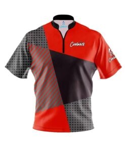 CoolWick Elite Red Complexity Sash Zip Jersey