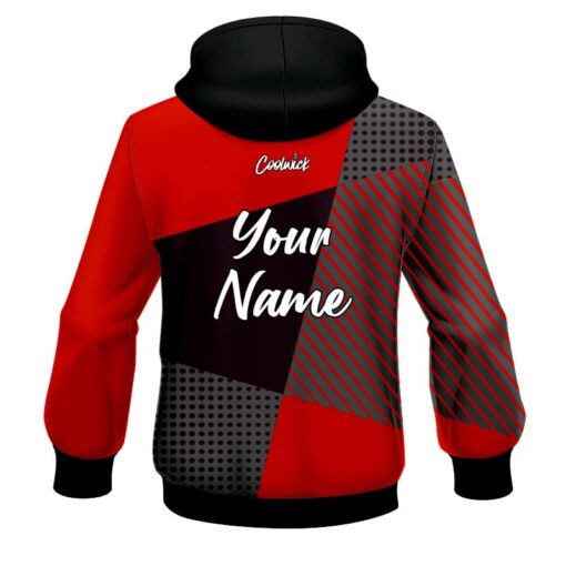 CoolWick Elite Red Complexity Hoodie - Image 2