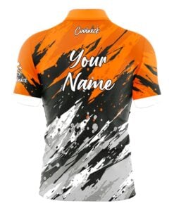 Alternative view of CoolWick Elite Orange Skirmish Sash Zip Jersey