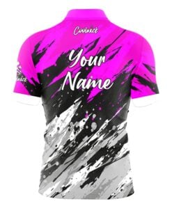 Alternative view of CoolWick Elite Pink Skirmish Sash Zip Jersey