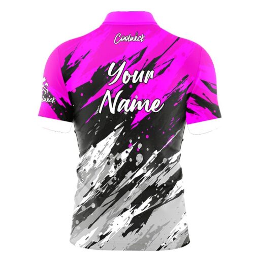 CoolWick Elite Pink Skirmish Sash Zip Jersey - Image 2