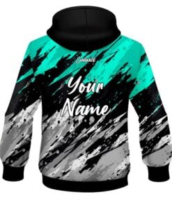 Alternative view of CoolWick Elite Teal Skirmish Hoodie