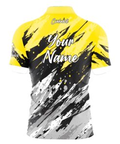 Alternative view of CoolWick Elite Yellow Skirmish Sash Zip Jersey