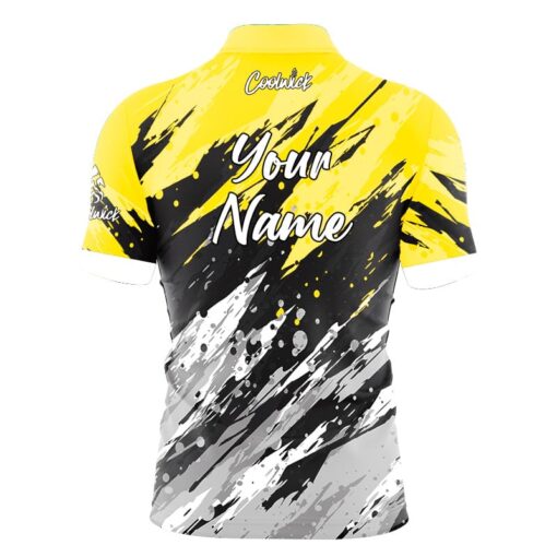 CoolWick Elite Yellow Skirmish Sash Zip Jersey - Image 2