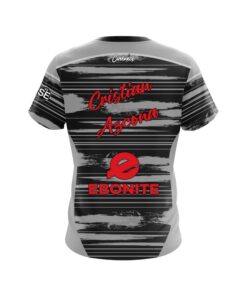 Alternative view of Ebonite Cristian Azcona Silver Streaks CoolWick Bowling Jersey