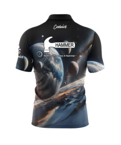 Alternative view of Hammer Artificial Quick Ship CoolWick Sash Zip Bowling Jersey