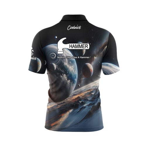 Hammer Artificial Quick Ship CoolWick Sash Zip Bowling Jersey - Image 2