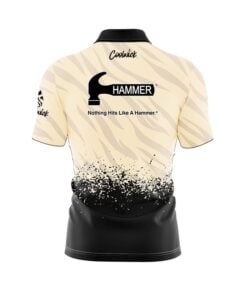 Alternative view of Hammer Break Point Quick Ship CoolWick Sash Zip Bowling Jersey