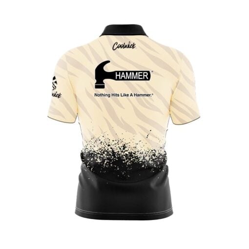 Hammer Break Point Quick Ship CoolWick Sash Zip Bowling Jersey - Image 2